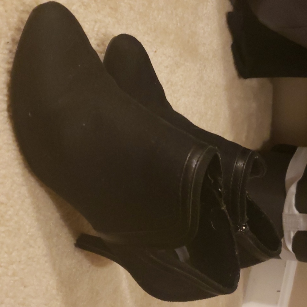 Black ankle boots